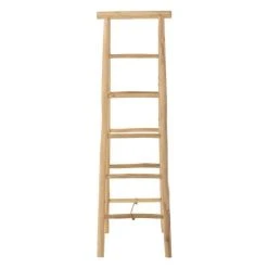Promo 😉 Paris Prix Échelle 5 Marches En Teck Double 162cm Naturel 👍