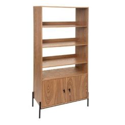 Budget ???? Bibliothèque 2 Portes Simon 184cm Naturel ✨