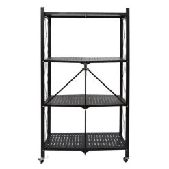 Grosses soldes 🤩 Paris Prix Étagère Pliable En Métal 4 Niveaux 127cm Noir ⭐ -VIDAXL Shop unnamed file 1054