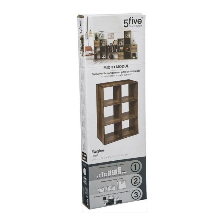 Grosses soldes 🤩 Étagère 6 Cases Mix N Modul 67cm Marron 🎉 4 Grosses soldes 🤩 Étagère 6 Cases Mix N Modul 67cm Marron 🎉 – Image 2