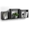 Vente flash 👍 Paris Prix Lot De 3 Étagères Murales Cube 30cm Anthracite ❤️ -VIDAXL Shop unnamed file 1094