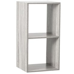 Sortie ???? ATMOSPHERA Etagère 2 Cases Mix - P. 34,5 Cm X H. 67,5 Cm - Gris ????