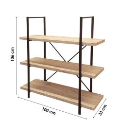 Coupon ✨ No Name Bibliothèque 3 étagères Dock ✔️ -VIDAXL Shop unnamed file 1113