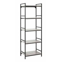 Nouveau ✨ Paris Prix Étagère 5 Niveaux Design Optiqua 180cm Gris ????