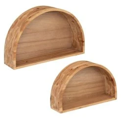 Bon marché ⌛ ATMOSPHERA Lot De 2 étagères Murales Bois Maude 🛒
