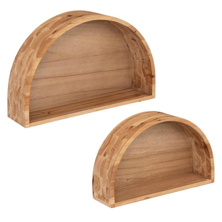 ATMOSPHERA Lot de 2 étagères murales bois Maude Bon marché ⌛ ATMOSPHERA Lot De 2 étagères Murales Bois Maude ???? -VIDAXL Shop unnamed file 1124