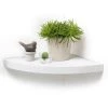 Sortie 🛒 Paris Prix Étagère Murale D'Angle Flottante 25cm Blanc ✔️ -VIDAXL Shop unnamed file 1132