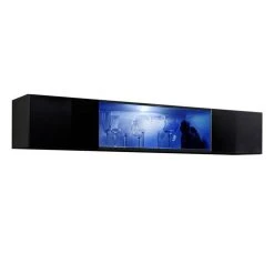 Nouveau 👍 Paris Prix Bloc Mural Design LED Fly III 160cm Noir 😍