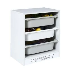 De gros 🥰 Paris Prix Meuble De Rangement 3 Bacs Tidy 51cm Blanc 🌟 -VIDAXL Shop unnamed file 1140