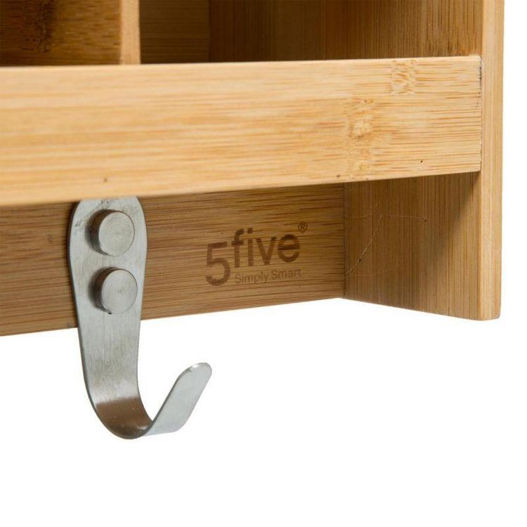 Meilleure vente ⭐ Étagère Murale & Crochets Bambou 47cm Naturel ???? 5 Meilleure vente ⭐ Étagère Murale & Crochets Bambou 47cm Naturel ???? – Image 3