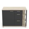 Offres ???? Meuble De Cuisine Bas 1 Porte 3 Tiroirs 3 Niches Style Industriel L120cm MARKET ???? -VIDAXL Shop unnamed file 116
