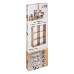 Nouveau 🎁 ATMOSPHERA Etagère 6 Cases Mix - P. 32 Cm X H. 100,5 Cm - Beige 👍 -VIDAXL Shop unnamed file 1195