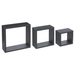 Promo ✨ ATMOSPHERA Etagère Fixy Cub Gris Anthracite X3 🔔