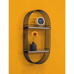 De gros ⭐ PRESENT TIME Etagère Murale Design En Métal Filaire Linea - H. 65 Cm - Noir ❤️ -VIDAXL Shop unnamed file 1214