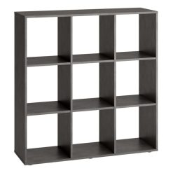 Meilleure affaire ???? FMD FMD Etagere Sur Pied Avec 9 Compartiments Gris Matera ????