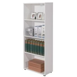 Budget 🎉 Paris Prix Étagère 4 Niveaux Delnice 145cm Blanc 🌟