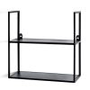 Grosses soldes ⌛ Paris Prix Étagère Murale 2 Niveaux Design Obio 36cm Noir ???? -VIDAXL Shop unnamed file 1246