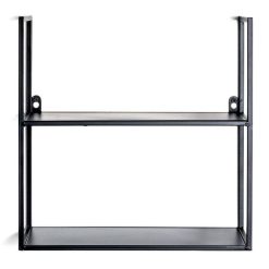 Grosses soldes ⌛ Paris Prix Étagère Murale 2 Niveaux Design Obio 36cm Noir ???? -VIDAXL Shop unnamed file 1247