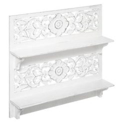 Offres ???? Étagère Murale 2 Niveaux Fanny 60cm Blanc ⌛ -VIDAXL Shop unnamed file 1254