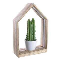 Remise ???? The Home Deco Factory Etagère Décorative LED Avec Plante Garden - Marron ✨