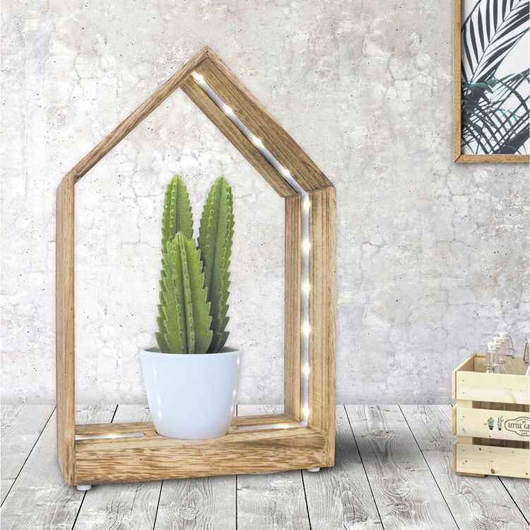 The Home Deco Factory Etagère décorative LED avec plante Garden - Marron Remise ???? The Home Deco Factory Etagère Décorative LED Avec Plante Garden - Marron ✨ -VIDAXL Shop unnamed file 1261