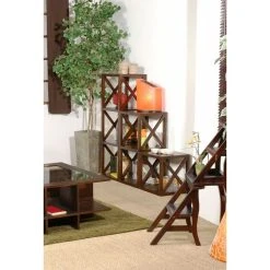 Grosses soldes 🔔 MACABANE EDEN - Étagère Marron 1 Case 40 Cm Croisillon 🤩