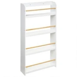 Bon marché ✔️ Bibliothèque Enfant 5 Niveaux Classic 118cm Blanc 🧨