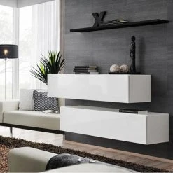 Les meilleures critiques de 😀 Paris Prix Lot De 2 Bancs Muraux Blanc & Étagère Switch SBII 130cm Blanc ✨