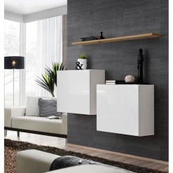 Les meilleures critiques de ✨ Paris Prix Lot De 2 Blocs & Étagère Switch SBI 130cm Blanc & Naturel ????