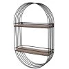 Meilleure affaire 😀 No Name Étagère Murale Ovale Métal 2 Niveaux Modern Spirit ⌛ -VIDAXL Shop unnamed file 1307