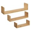 De gros ???? Lot De 3 Étagères Murales Fixy 42cm Bambou ???? -VIDAXL Shop unnamed file 1320