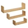 De gros 👍 Lot De 3 Étagères Murales Fixy 42cm Bambou 🎁 -VIDAXL Shop unnamed file 1320