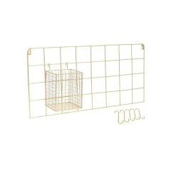 Les meilleures critiques de 👏 The Home Deco Factory Support Mural Filaire Avec Crochets - L. 60 X L. 30 Cm - Doré 😍