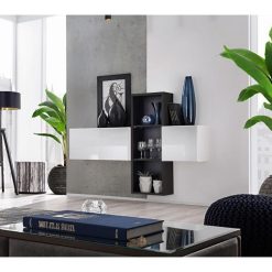 Les meilleures critiques de ⭐ Paris Prix Meuble De Rangement Mural Blox I 140cm Blanc & Noir ✔️