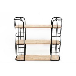 Offres ???? HEART OF THE HOME Etagère Murale Filaire Industriel Wheelie - L. 51 X H. 46 Cm - Marron ????