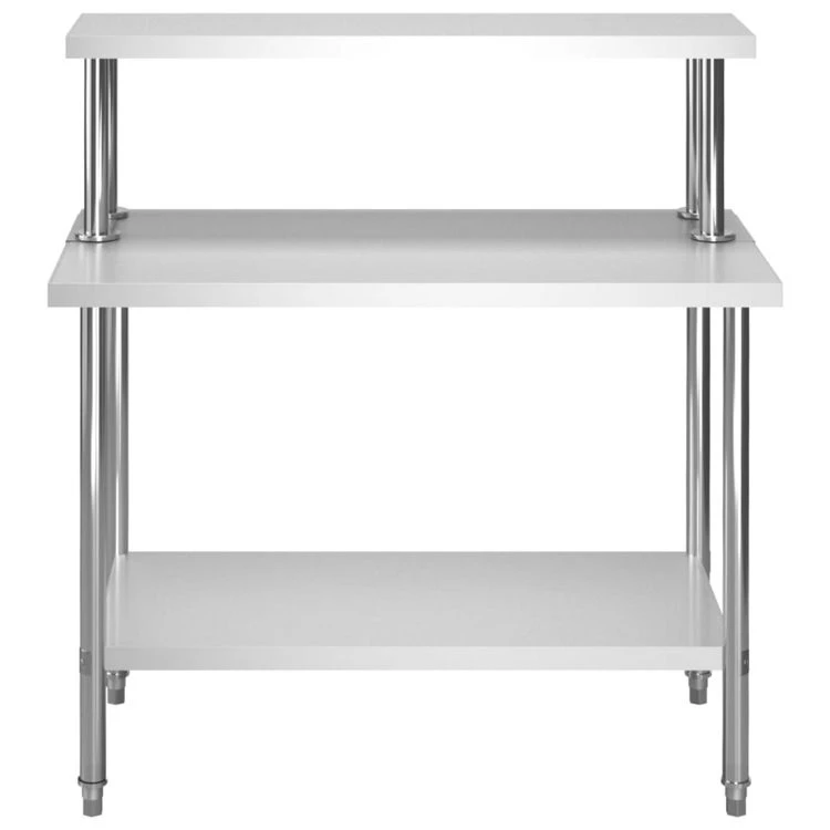 Meilleur prix 🛒 VIDAXL Table De Travail De Cuisine Avec Etagere 120x60x120 Cm Inox 🛒 5 Meilleur prix 🛒 VIDAXL Table De Travail De Cuisine Avec Etagere 120x60x120 Cm Inox 🛒 – Image 3