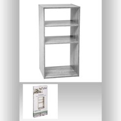 Budget ???? ATMOSPHERA Etagère Rectangulaire 2 + 1 Cases Mix - H. 67,5 Cm - Gris ???? 4 Budget ???? ATMOSPHERA Etagère Rectangulaire 2 + 1 Cases Mix - H. 67,5 Cm - Gris ???? -VIDAXL Shop unnamed file 1401