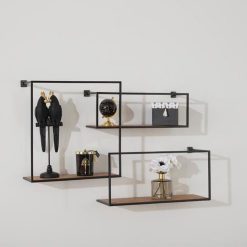 Tout neuf ???? Étagère Murale Design Natural Mind 86cm Noir ???? -VIDAXL Shop unnamed file 1406