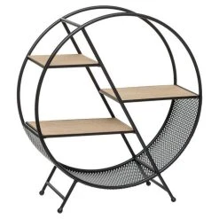 Les meilleures critiques de 👏 Étagère Ronde Design Timeo 55cm Noir 🥰