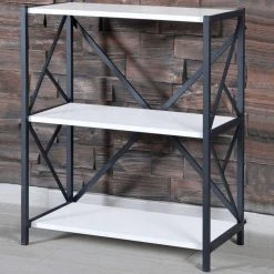 Tout neuf 🔔 Paris Prix Étagère 3 Niveaux Design Sicaret 85cm Blanc Mat ❤️ -VIDAXL Shop unnamed file 1414