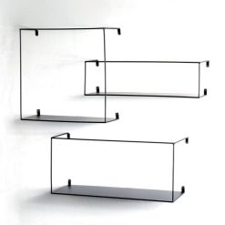 Grosses soldes ???? Paris Prix Lot De 3 Étagères Murales Déco Chiba 55cm Noir ????