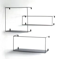 Grosses soldes 😉 Paris Prix Lot De 3 Étagères Murales Déco Chiba 55cm Noir 👏