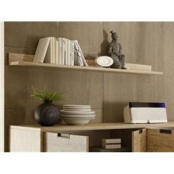 Budget ???? HAPPYMOBILI Etagère Murale 160 Cm Couleur Bois MALLORCA ❤️
