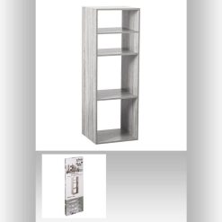 Offres ⭐ ATMOSPHERA Etagère Rectangulaire 4 Cases Mix - H. 100,5 Cm - Gris ???? -VIDAXL Shop unnamed file 1439