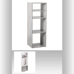 Offres ⭐ ATMOSPHERA Etagère Rectangulaire 4 Cases Mix - H. 100,5 Cm - Gris 🧨 -VIDAXL Shop unnamed file 1439