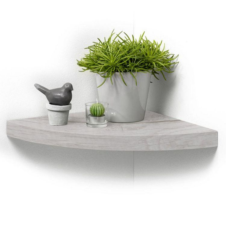 Paris Prix Étagère d'Angle Murale Flottante 25cm Chêne Blanchi De gros ???? Paris Prix Étagère D'Angle Murale Flottante 25cm Chêne Blanchi ???? -VIDAXL Shop unnamed file 1451