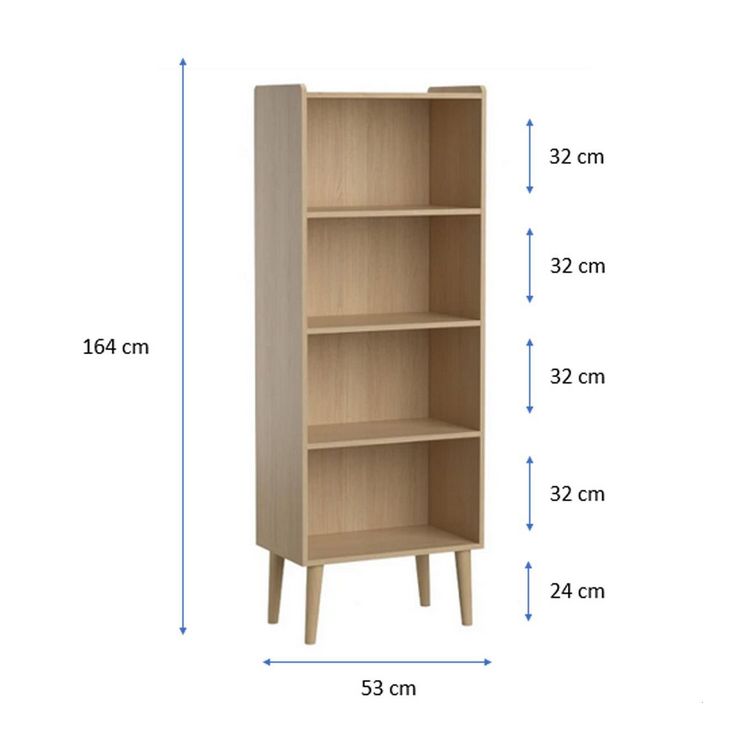 CALICOSY Bibliothèque 4 Étagères H164 cm décor Chêne - Retro Sortie ✔️ CALICOSY Bibliothèque 4 Étagères H164 Cm Décor Chêne - Retro ???? -VIDAXL Shop unnamed file 1477