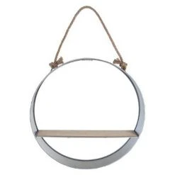 Meilleure affaire 🎁 Étagère Rétro Métal & Bois Hublot 55cm Naturel 🔥