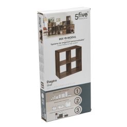 Top 10 ???? ATMOSPHERA Etagère 4 Cases Mix Type Indus - P. 32 Cm X H. 67,5 Cm - Marron ???? -VIDAXL Shop unnamed file 1581