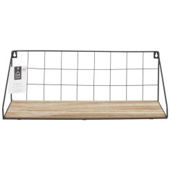 Promo ⭐ Paris Prix Étagère Murale Design Hulka 45cm Naturel & Noir ???? -VIDAXL Shop unnamed file 1594